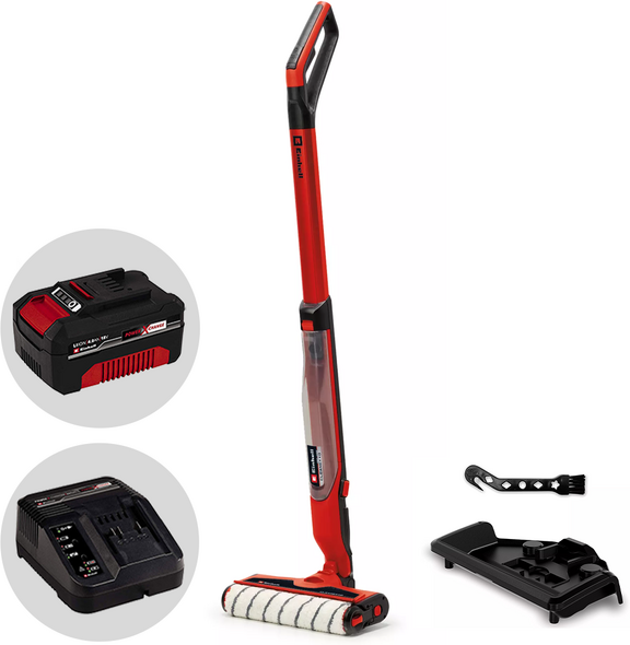 Einhell CLEANEXXO - Nettoyeur de sols à batterie 3 en 1 :  lave, sèche et aspire