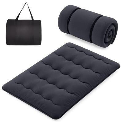Costway Futon Mattress with Washable Cover and Foldable Mat-Full Size