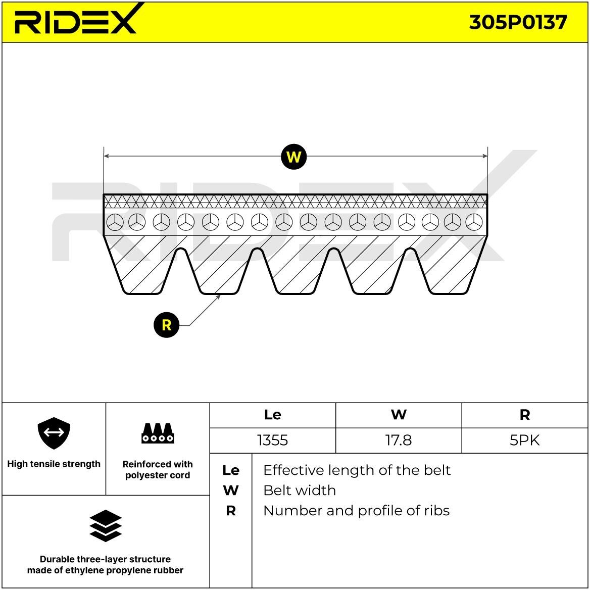 RIDEX 305P0137 Multiriem
