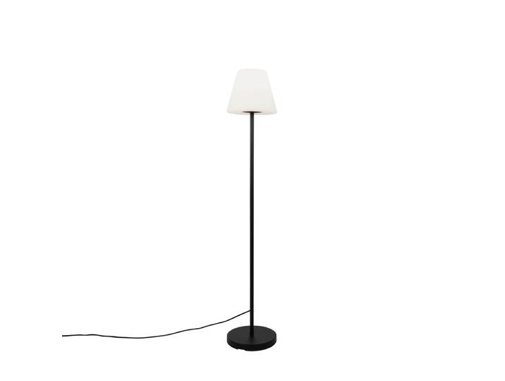 Lampadaire d'extérieur intelligent moderne avec abat-jour noir et