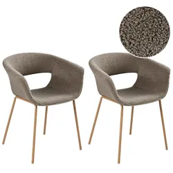 ESSZIMMERSTUHL 2er-Set Taupe Elma