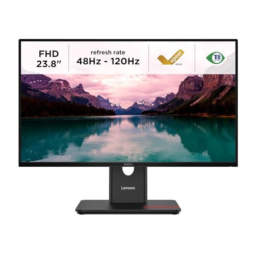 Lenovo ThinkVision T24-40 23,8 inch FHD IPS Monitor - Zwart