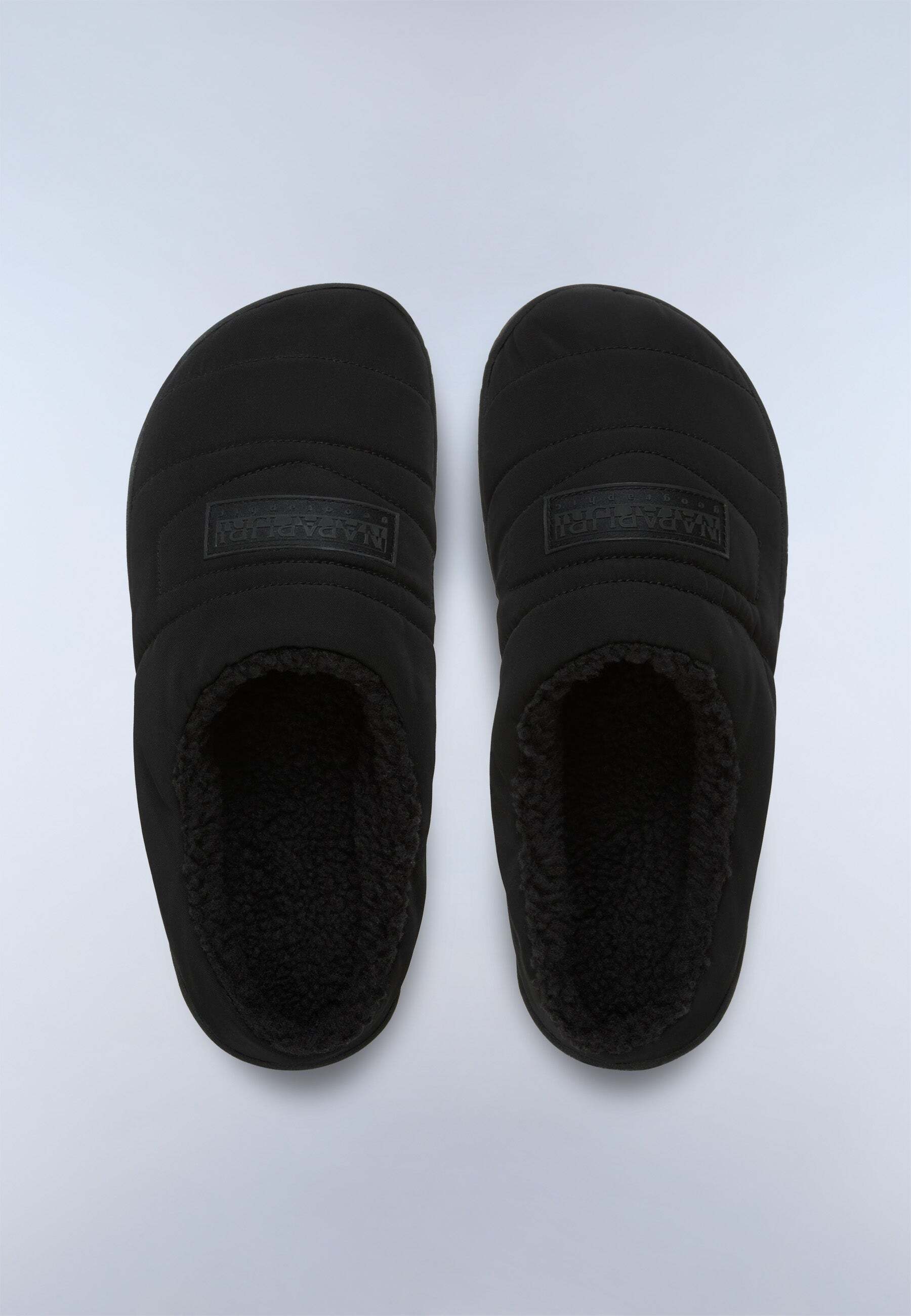 Slipper NAPAPIJRI "Napapijri Slip-On F6 NOREG 01/PUF", Herren, Gr. 44, schwarz, Schuhe Slipper schwarz 44
