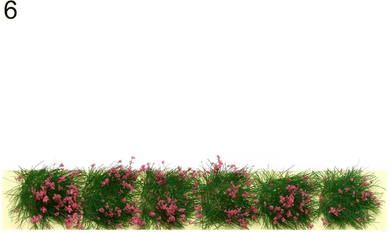 Inspire Curations Miniature Flower Grass Tufts For Diorama And Wargame Scenery 6