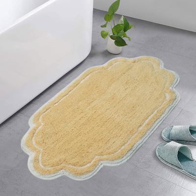 Home Weavers Inc Home Weavers Allure Collection Absorbent Cotton, Machine Washable and Dry Bath Rugs