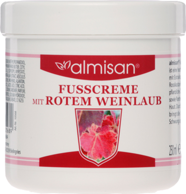 Asam Betriebs-GmbH ALMISAN Fußcreme mit rotem Weinlaub 250 ml 01540684