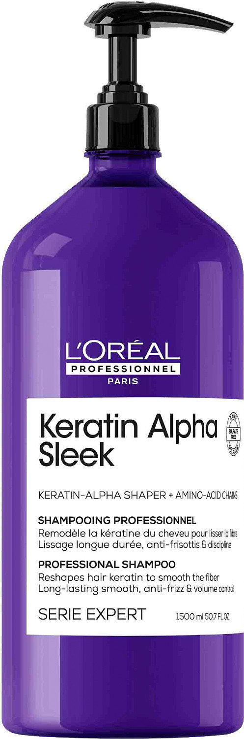 Loreal Keratin Alpha Sleek Shampoo 1500 ml E45658