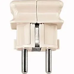Merten SCHUKO-Stecker weiß 16A AC 250V bruchs. 120927