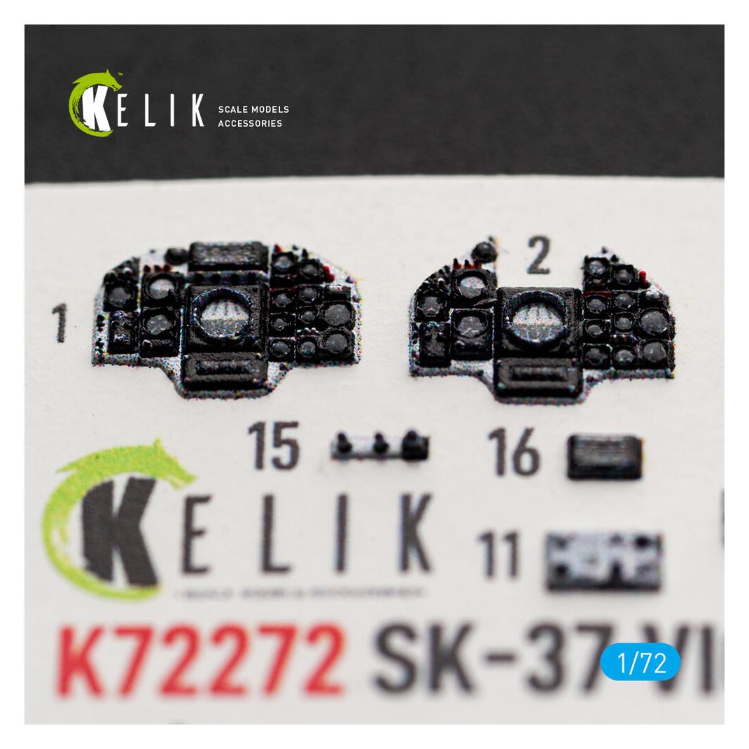 Kelik SK-37 Viggen - interior 3D decals for Special Hobby (K72272)