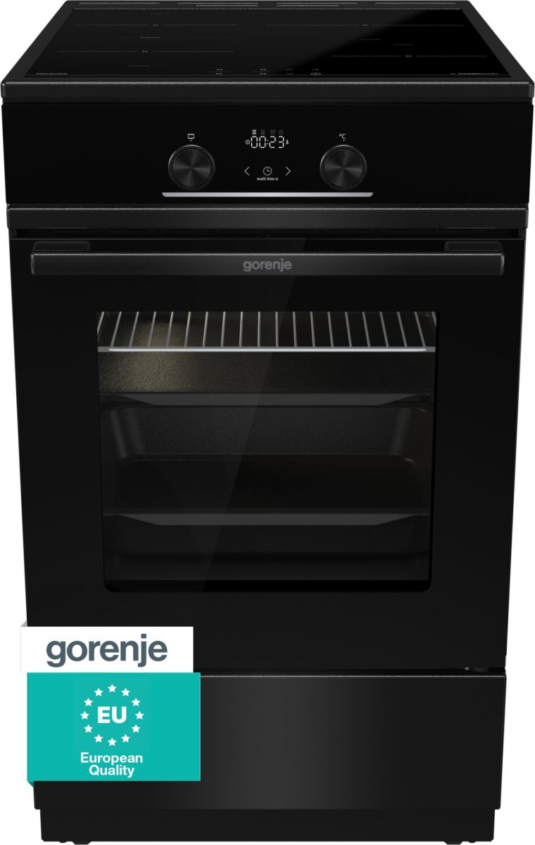 Gorenje GEIT5C60BPG Freistehender Herd Elektro groß AquaClean mit Induktions Kochfeld 740801