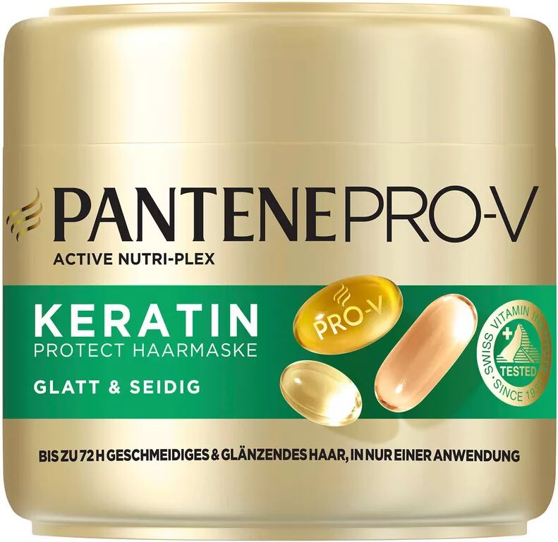 Pantene - Pro-V Glatt & Seidig Keratin Protect Haarmaske, 300 ml