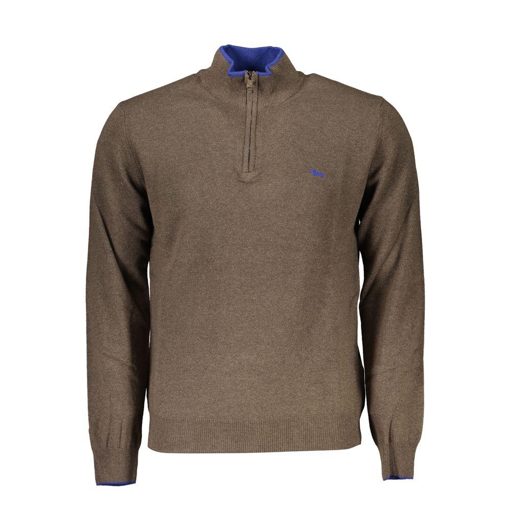 Halve Rits Gebreide Trui Casual Stijl