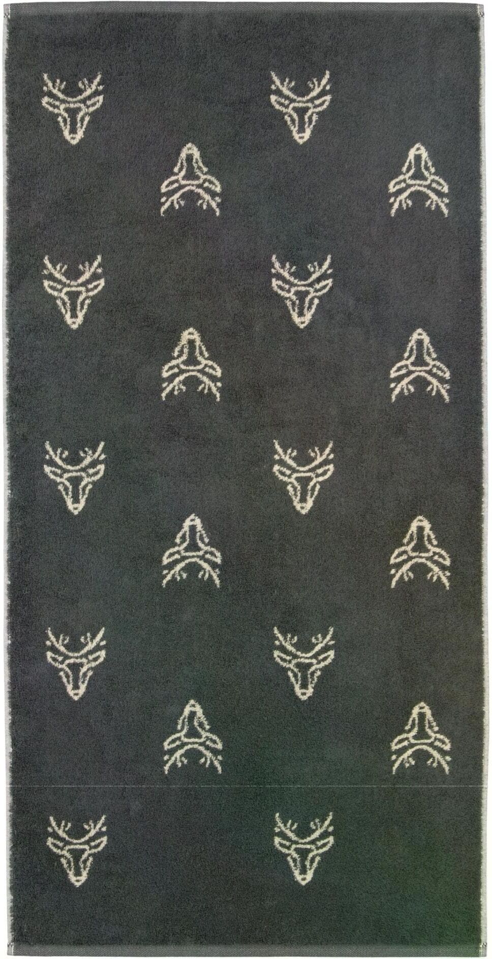 Duschtuch CAWÖ "Edition Allover 70 x 140 cm", grau (natur, granit), B:70cm L:140cm, Obermaterial: 100% Baumwolle, Handtücher, Duschtuch natur, granit B/L: 70cmx140cm, 1 Stk.