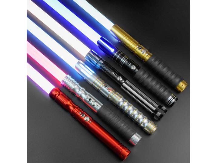 Sabre Laser poignée en métal RGB duel lourd Jedi sabre épée Laser Combat Blaster lumière cadeau jouets