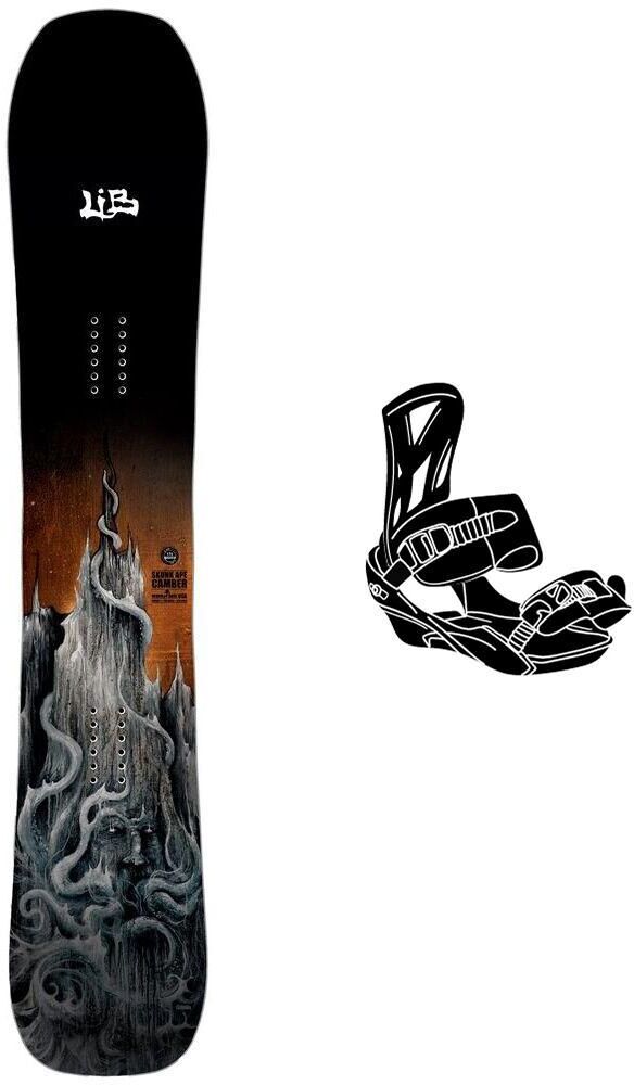 Lib Tech  - Pack Planche Snowboard Skunk Ape Camber - 157W + Fifty - Planche Snowboard