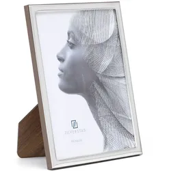 Ancona 13x18 cm silber-glanz Premium-Portraitrahmen zum Stellen