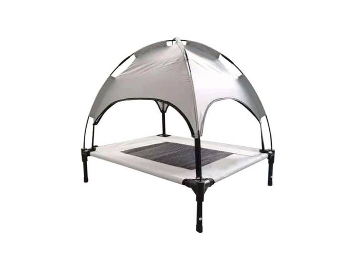 Transat d'extérieur pour chien avec avec pare-soleil Nobby Pet Chill Cool