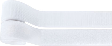 buttinette Klettverschlussband, zum Annähen, weiß, Breite: 4 cm, Inhalt: je 1 m