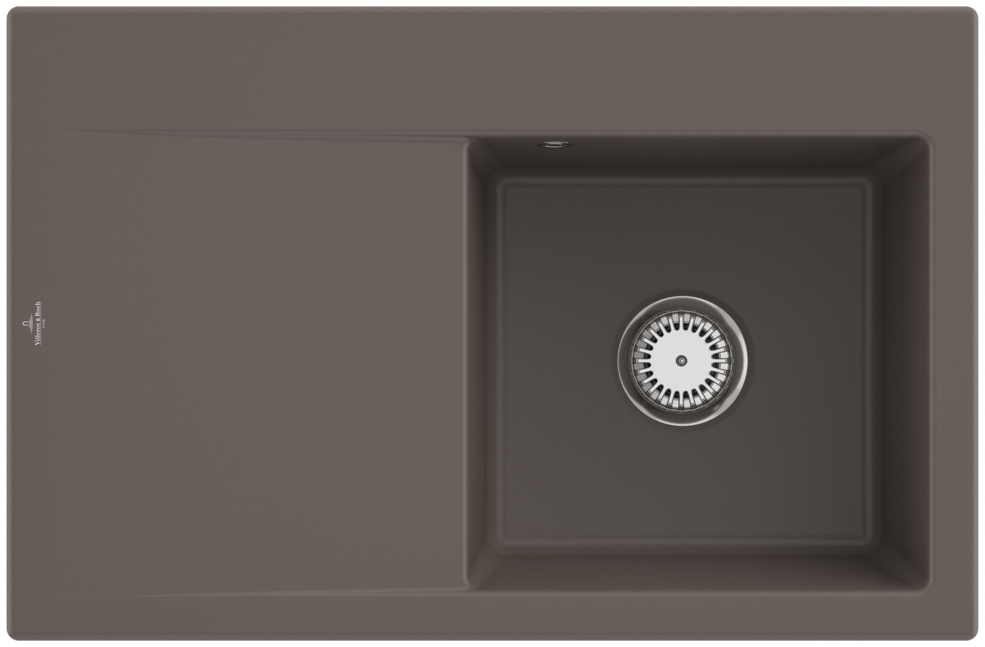 Villeroy & Boch Keramikspüle 334701TR, Subway Style 45 Einbauspüle - inkl.