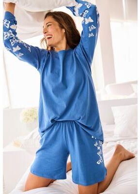 Plus Size Women's Shorty Pajamas by Dreams & Co. in Dusty Indigo Butterfly (Size 3X)