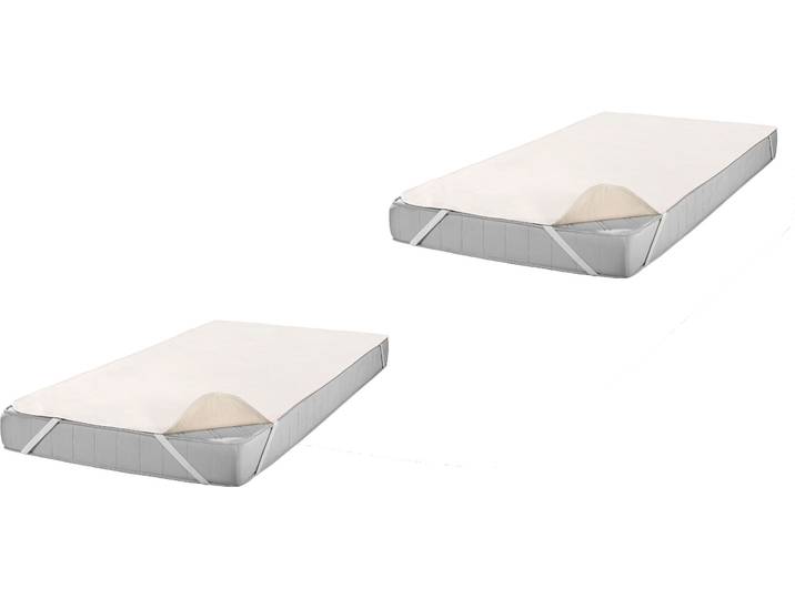 Matratzenauflage SETEX Matratzenauflage Molton Spann, SETEX, Baumwolle , beige (natur), B:90cm L:200cm, Bezug: 100% Baumwolle, Matratzenzubehör, Matratzenauflage, hautfreundliche Matratzenauflage, in 90x200 und 100x200 cm
