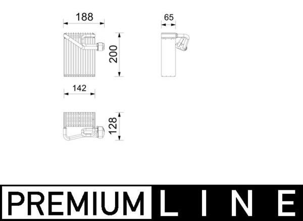 MAHLE AE 272 000P Verdampfer Klimaanlage Klimaverdampfer für FORD S-MAX (WA6) GALAXY (WA6) S-Max Mk1 MPV
