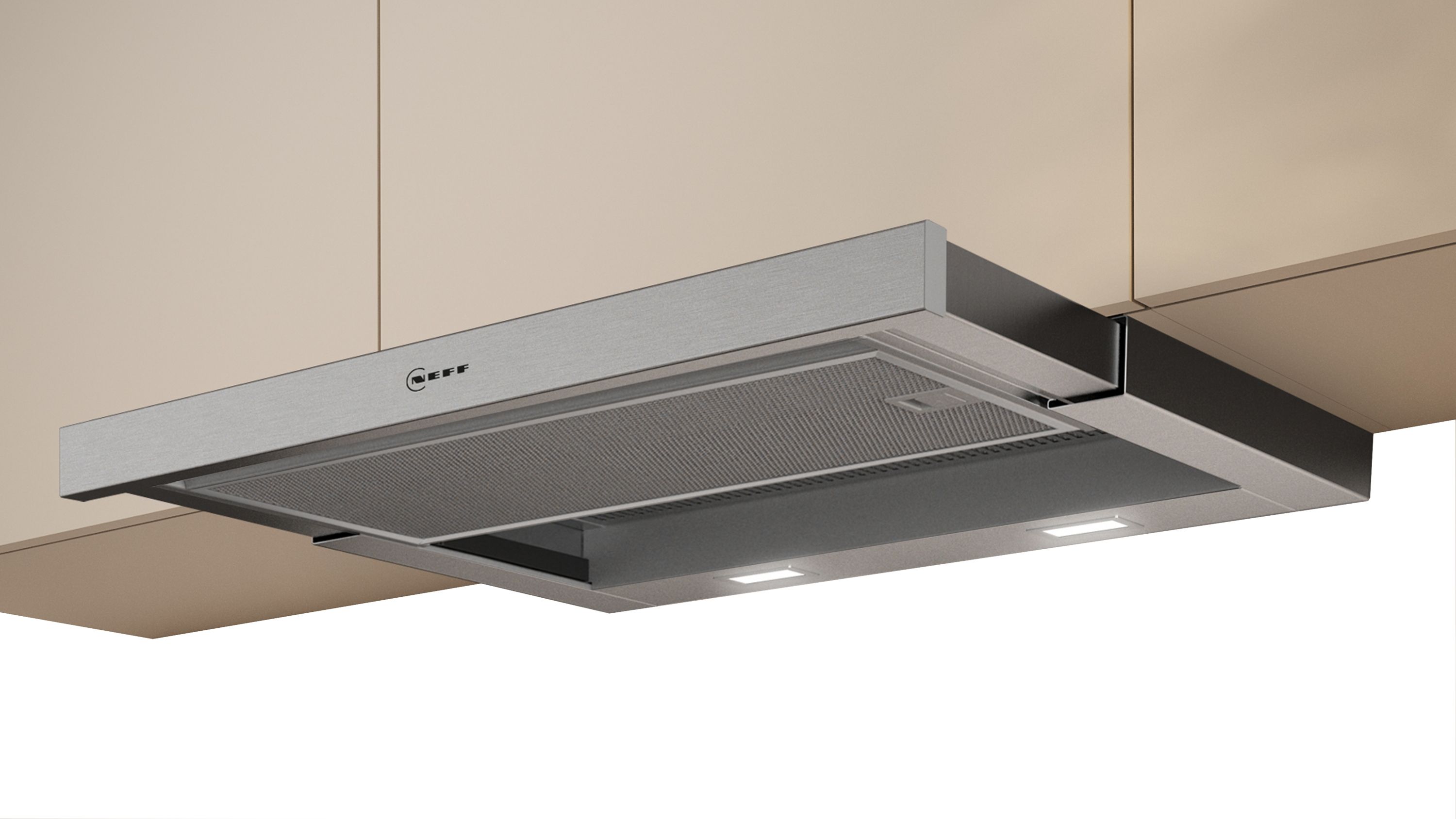 Neff D46ML54X1 Abluft/Umluft Dunstabzugshaube/Esse Flachschirmhaube 60 cm (Edelstahl)