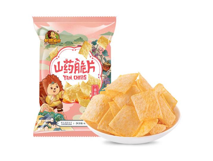 Hedgehog Agan Snacks soufflés Chips d'igname Saveur tomate 60 g