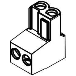 Anschlussklemme 2-polig grün (5x) - 87444040900