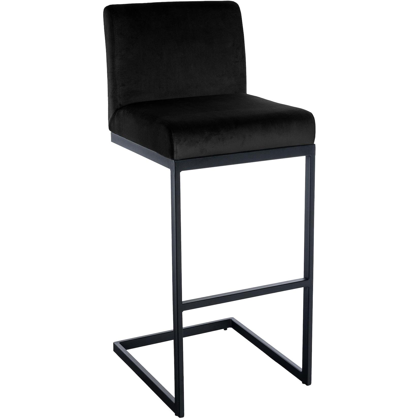 CLP Barhocker Hopewell Samt B Farbe: schwarz