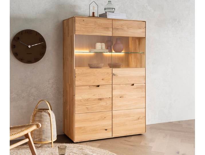 Highboard 100x149cm 'Kent' Wildeiche massiv