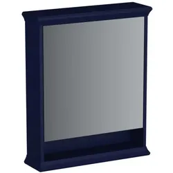 VitrA Valarte LED-Spiegelschrank 65791 63x17x76, links, beleuchtete offene Ablage, Korpus stahlblau, lackiert
