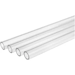Thermaltake Pacific Hard Tube 16mm OD 12mm ID 1000mm 4Pack retail (1 m, Kunststoff), Wasserkühlung Schlauch, Transparent