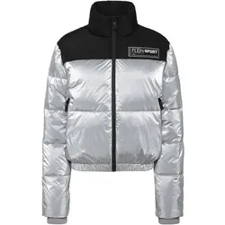 PLEIN SPORT Bomberjacke, Größe XL in Silber 70