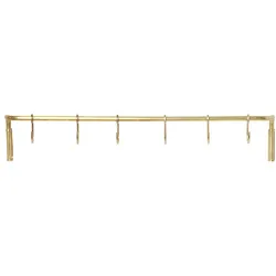 Hakenleiste Kitchen Rod ferm LIVING Metall, messingbeschichtet gold, 55.3x9.7x6.2 cm