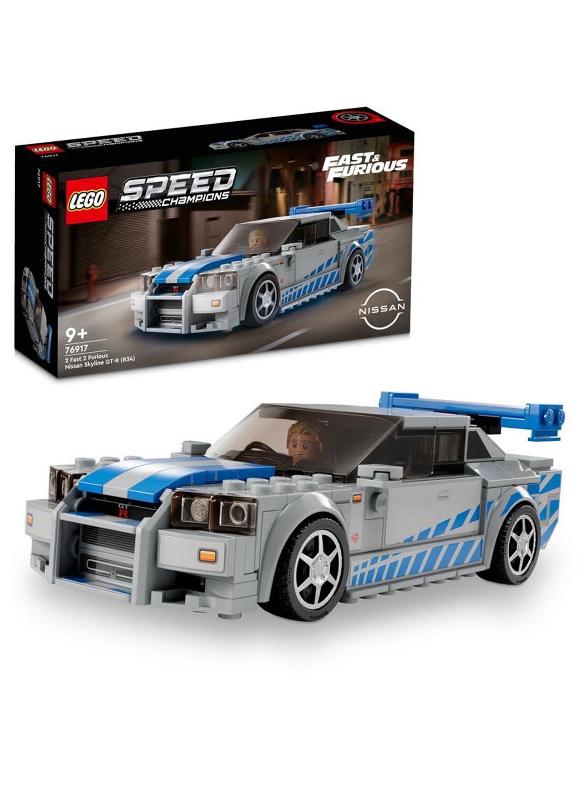 LEGO Speed Champions 76917 2 Fast 2 Furious - Nissan Skyline GT-R (R34)