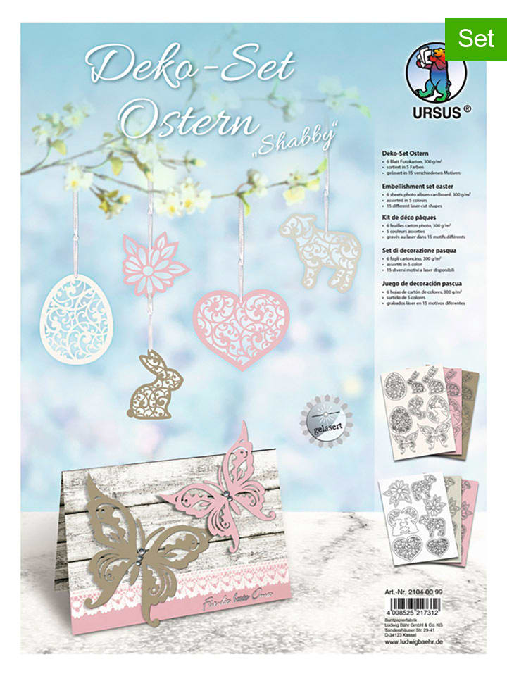 URSUS Bastelset "Shabby" in Rosa/ Beige - onesize