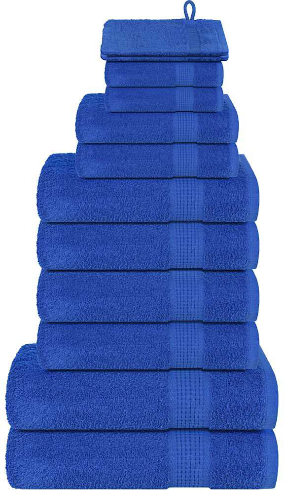 Ophelia & Co. 100% Cotton Multi-Size Set Blue Bath Towel;Washcloth;Hand Towel