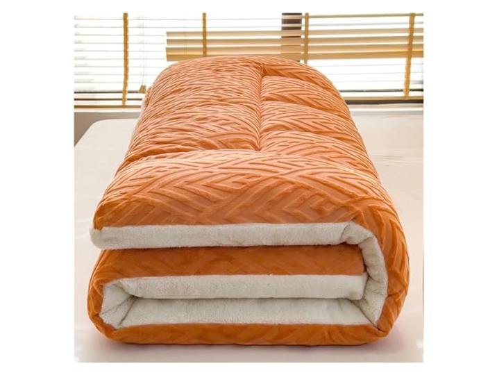 AVkgwrtb Futonmatratze mit Mikrofaser-Daunenfüllung 90-180x200cm Schlafzimmer Wohnzimmer Camping: Roll-Up-Tatami(C,120*200cm)