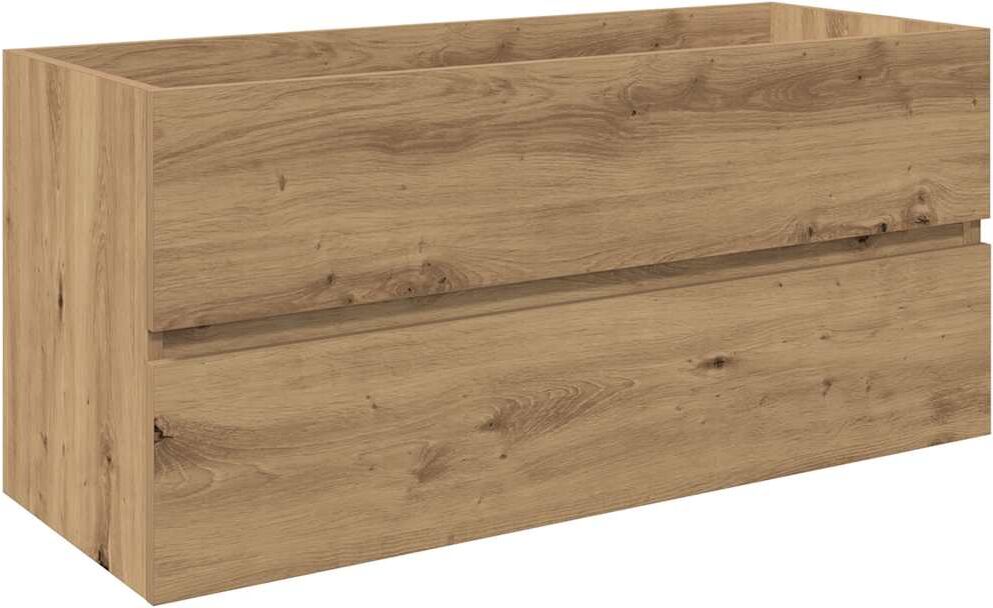 vidaXL Mueble para lavabo con lavabo integrado y grifo roble artesanal Marrón
