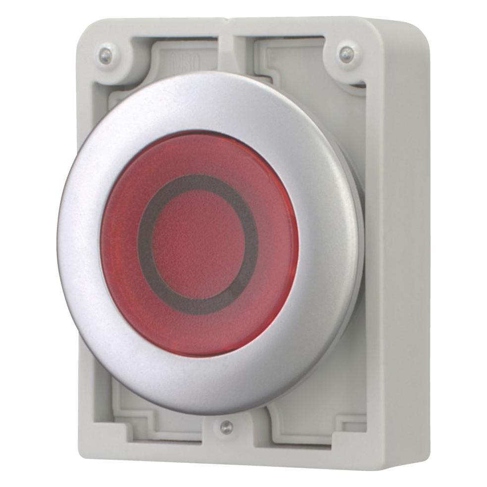 Eaton Illumin pushbutton act 30mm flat red "O" (M30C-FDL-R-X0)