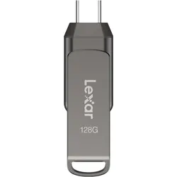 Lexar JumpDrive Dual Drive D400 (128 GB, USB-A, USB-C), USB Stick, Grau