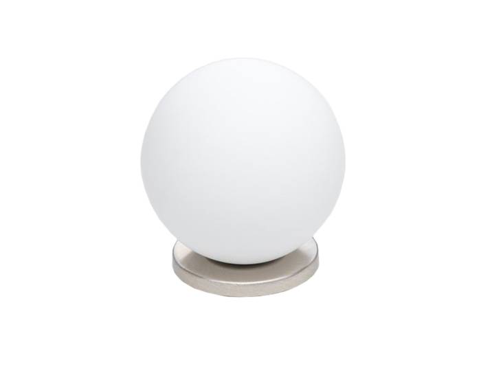 FONTANA ARTE lampe de table PALLINA (Nickel - Verre soufflé satiné et métal galvanisé)
