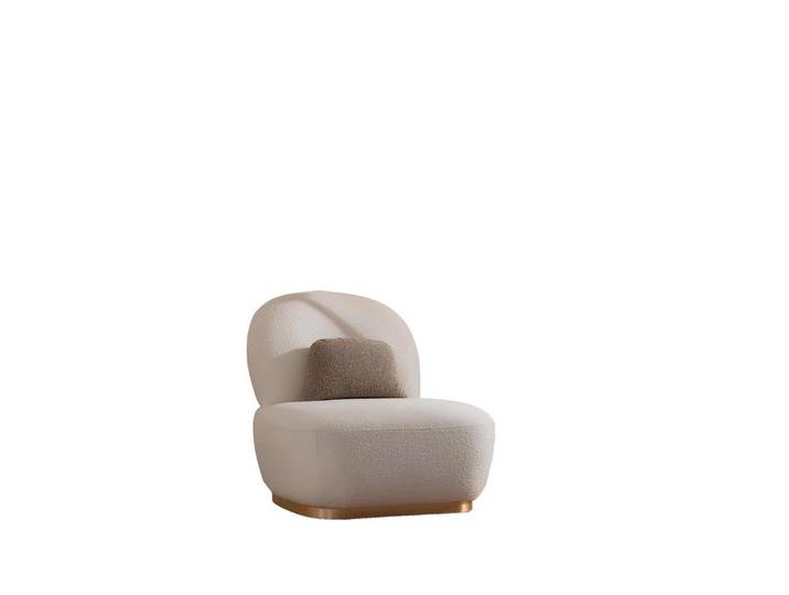 Xlmoebel Sessel Luxus Polstersessel in klassisch-modernem Design mit eleganter Lehne (Sessel), Hergestellt in Europa