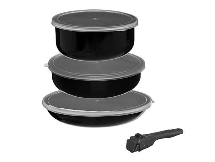 Kochgeschirr mit abnehmbarem Utensil aus gepresstem Aluminium