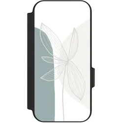 Nivocase Klapphülle für Google Pixel 11 Handyhülle aus Kunst Leder NIVOflip schwarz Blume Boho Pastell (Google Pixel 11), Smartphone Hülle, Schwarz