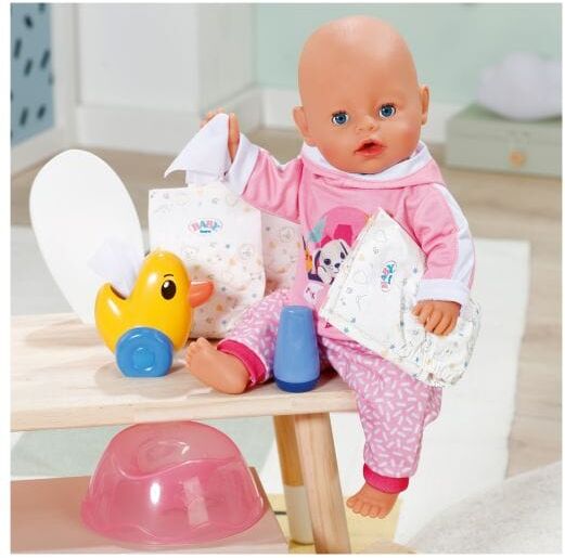 Baby Born Potty Set for Dolls, Pink, 36cm/43cm, Ages 3+