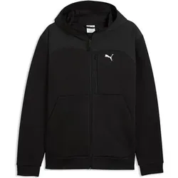Puma Herren Freizeit / Mode Sommer GJ Kapuzensweats Kapuzensweats lg.Arm He/Uni PUMATECH Material Mix Full-Zip Hoodie DK, Größe S in Schwarz Schwarz