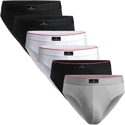 DANISH ENDURANCE Slip Organic Cotton Briefs, Größe XXL in Bunt Bunt