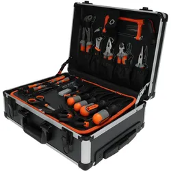 FX Tools, Werkzeugkoffer, Werkzeugkoffer Trolley mit umfangreichem Handwerkzeugset, 88tlg.